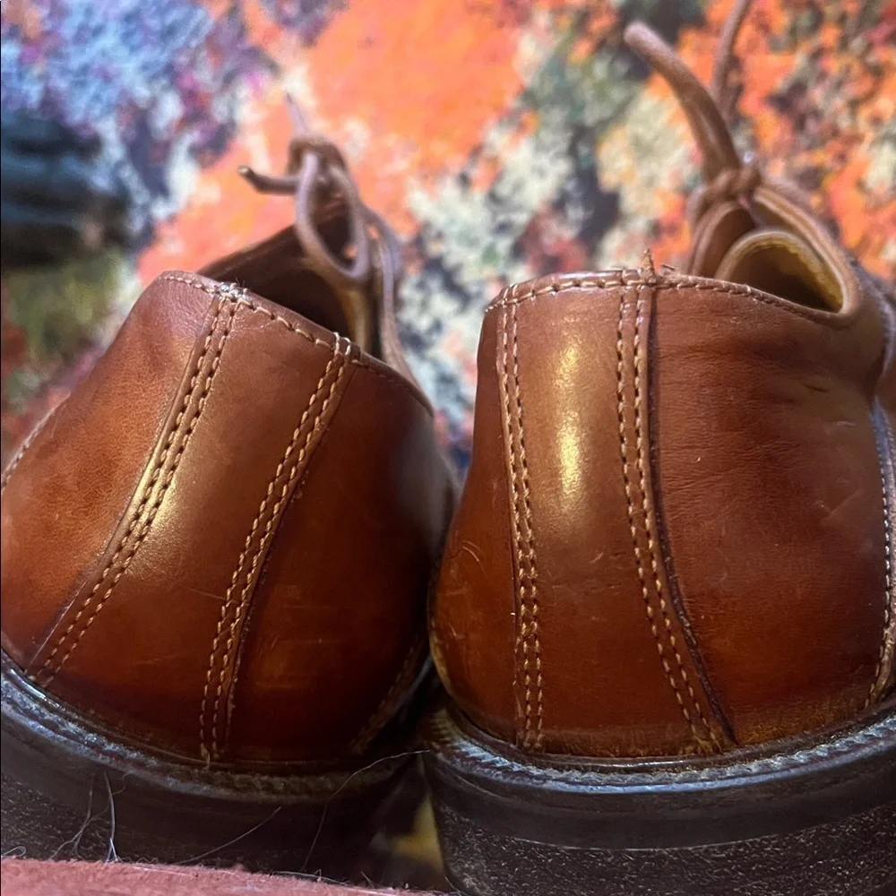 Johnston & Murphy Rich Brown Leather Derbys